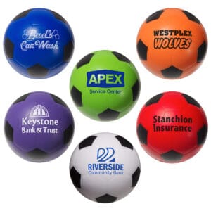 Custom Branded Soccer Ball Stress Reliever